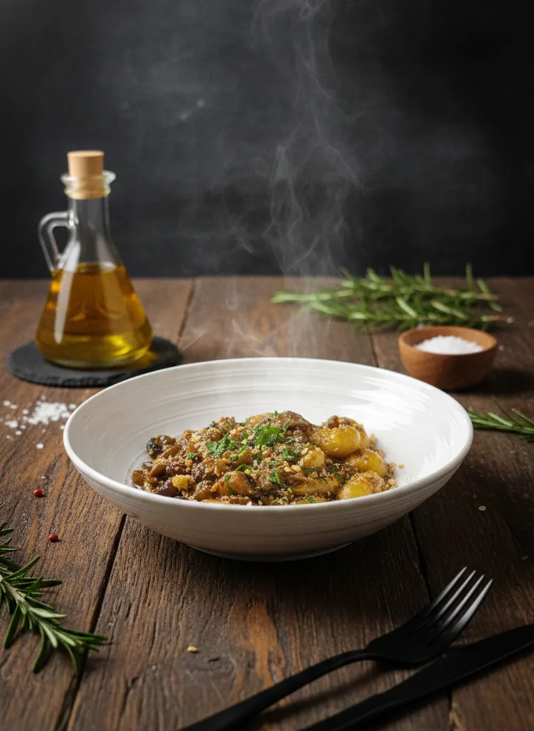Gnocchi – Mushroom Ragout